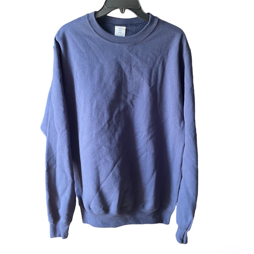 New Royal Blue Port & Company Essential Fleece Crewneck Sweatshirt Size Medium
